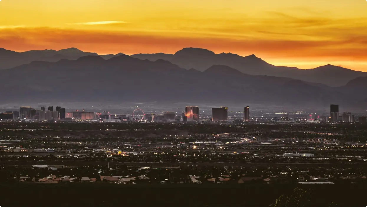 Las Vegas Valley at Dusk Las Vegas Valley at Dusk